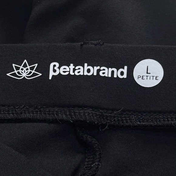 Betabrand Pull on Stretch Work Yoga Pants Straight Leg Black Size LP - Picture 5 of 10